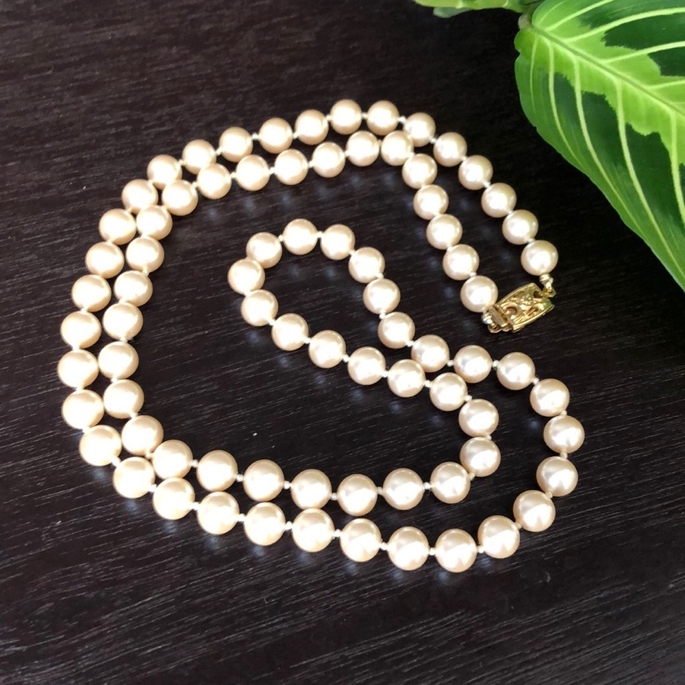 Vintage Monet Faux Pearl Necklace